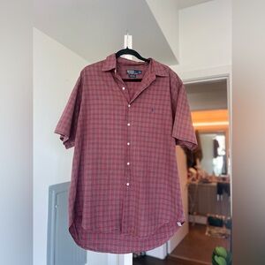 Ralph Lauren Red Casual Button Down Shirt
